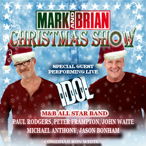 A poster for the mark and brian christmas show.