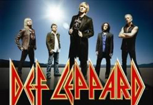A poster for def leppard.