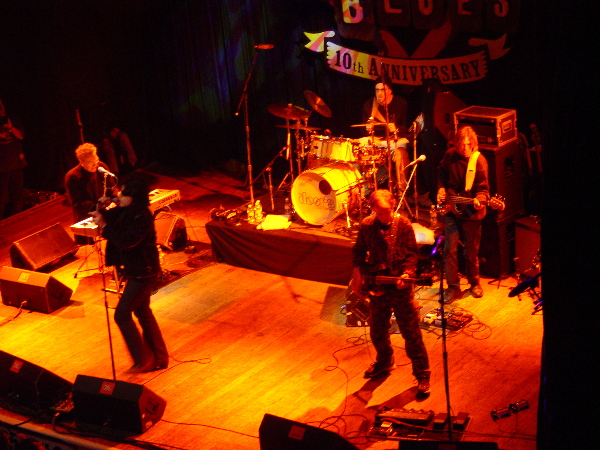 A group of people on stage.