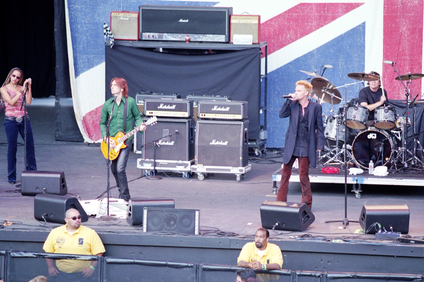 A group of people on stage.