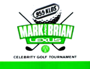 A logo for the mark and brian lexus celebrity golf tournament.
